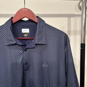 Greg Norman Polo Shirt XL Blue PlayDry Golf Performance Shirt Mens